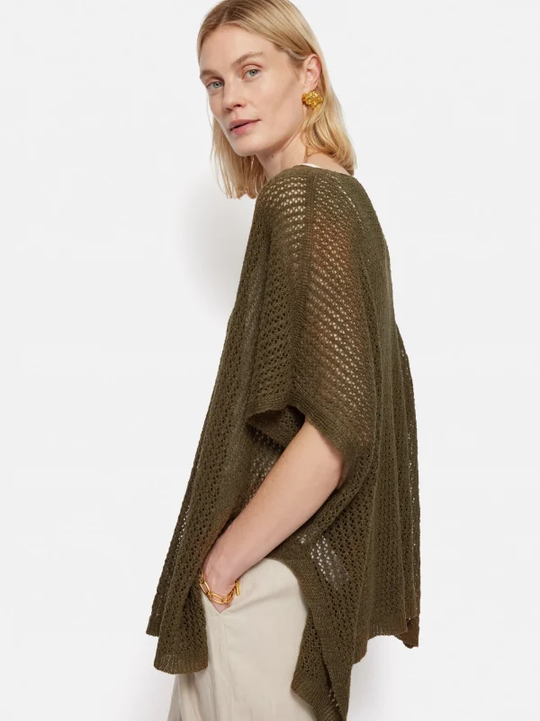 Jigsaw Linen Poncho