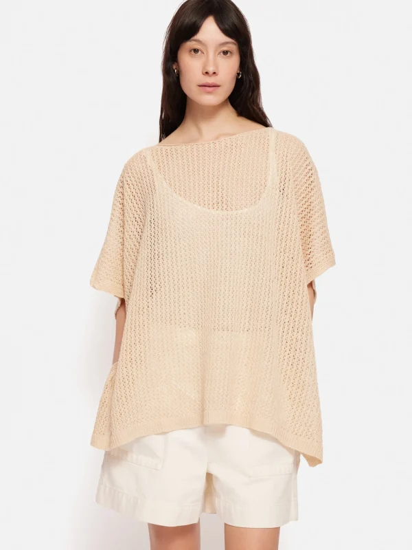 Jigsaw Linen Poncho