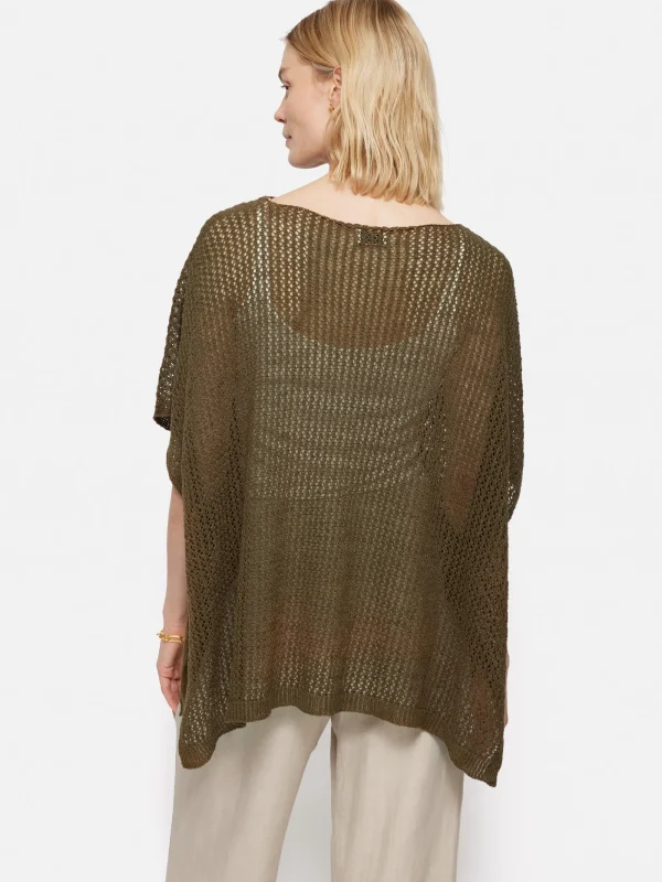 Jigsaw Linen Poncho