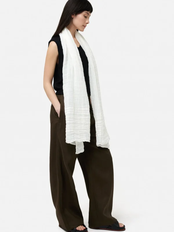 Jigsaw Linen Woven Scarf