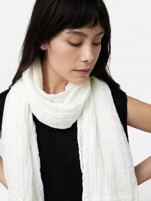 Jigsaw Linen Woven Scarf