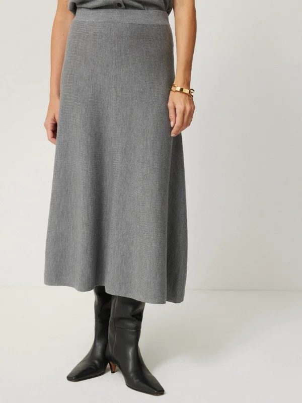 Jigsaw Merino Knitted A-line Skirt