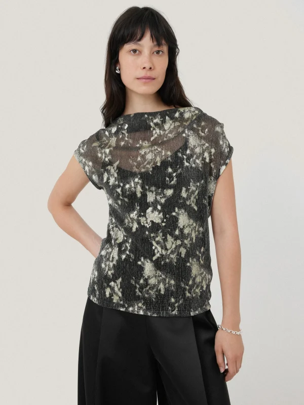 Jigsaw Metallic Asymmetric Top