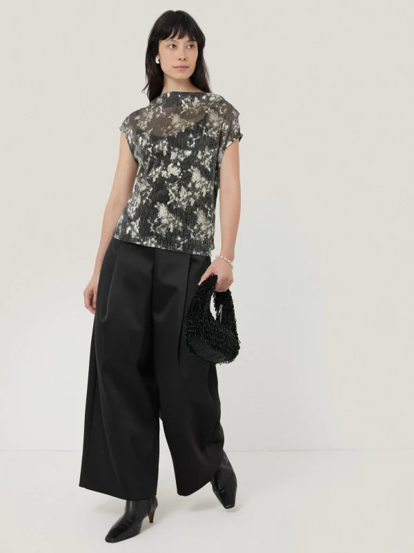 Jigsaw Metallic Asymmetric Top