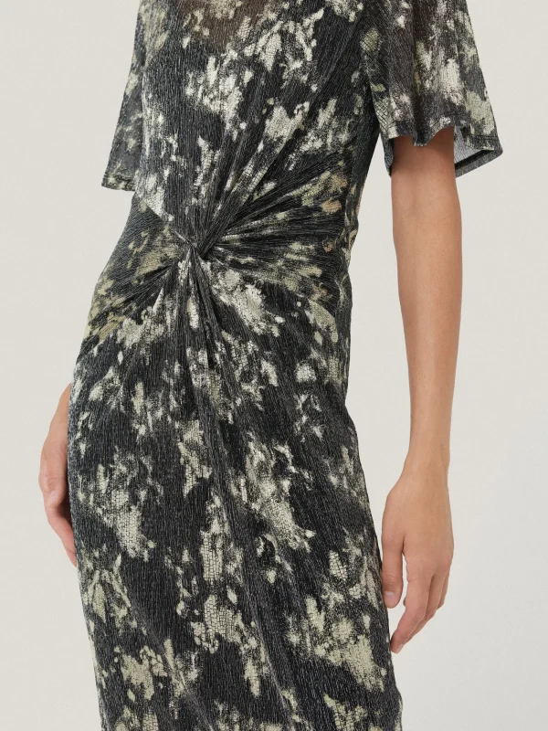 Jigsaw Metallic Knot Front Dress