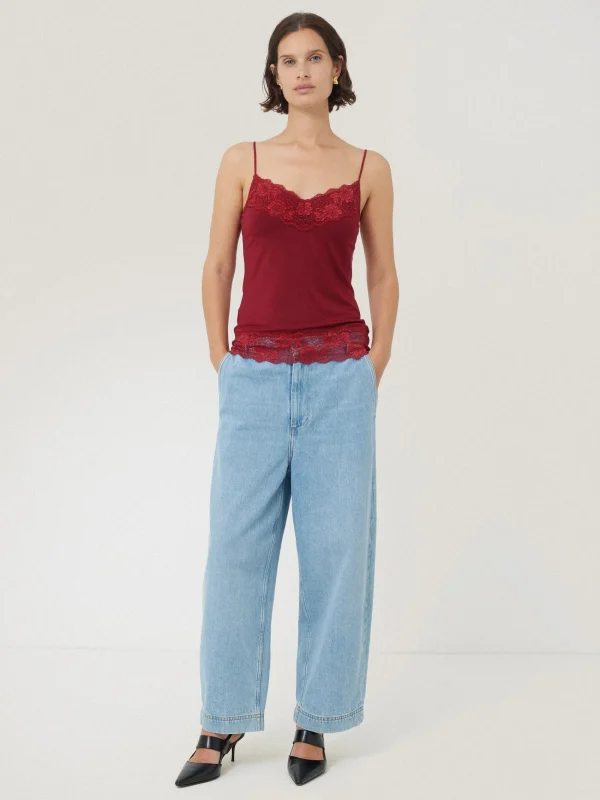 Jigsaw Modal Lace Vest