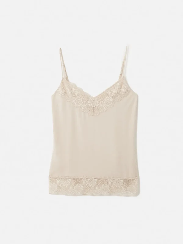 Jigsaw Modal Lace Vest