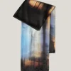 Jigsaw Modern Tie Dye Silk Scarf