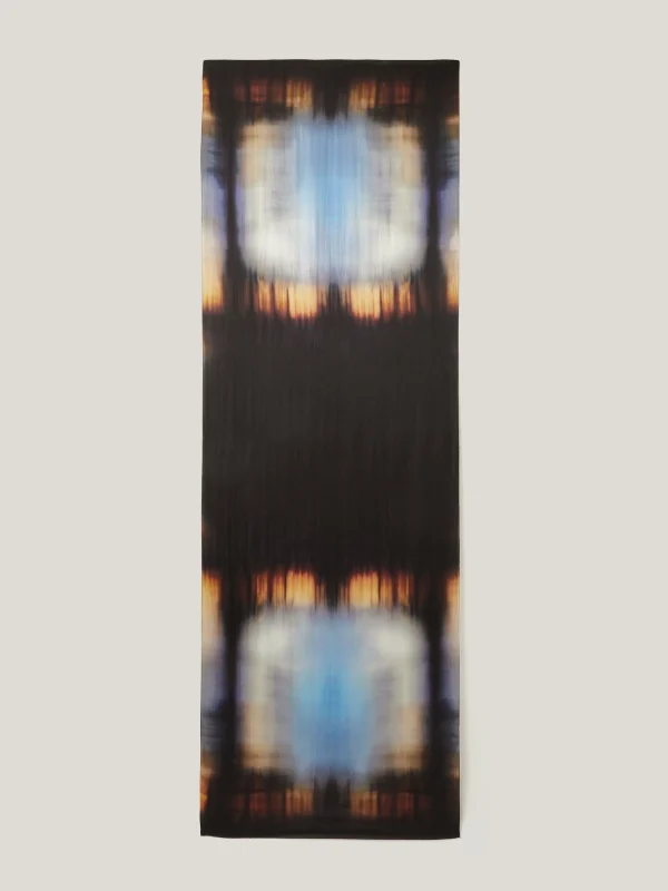Jigsaw Modern Tie Dye Silk Scarf
