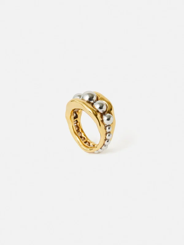 Jigsaw Molten Bead Ring