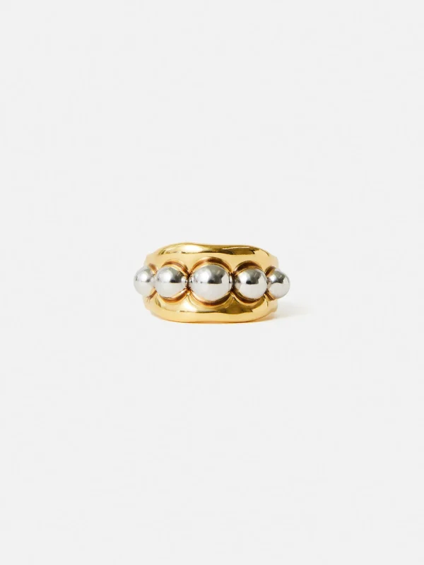 Jigsaw Molten Bead Ring