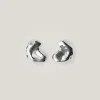 Jigsaw Molten Stud Earring