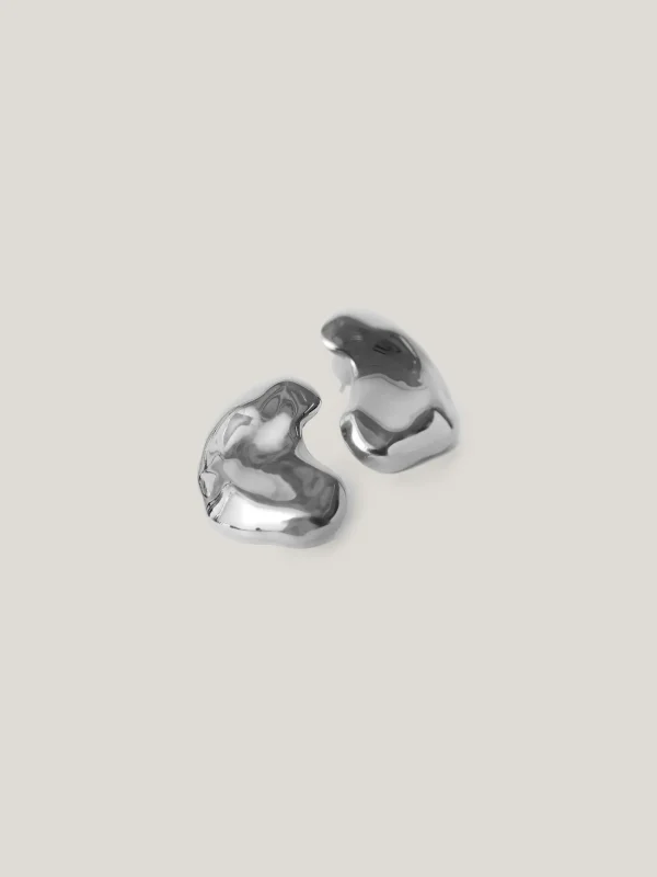 Jigsaw Molten Stud Earring