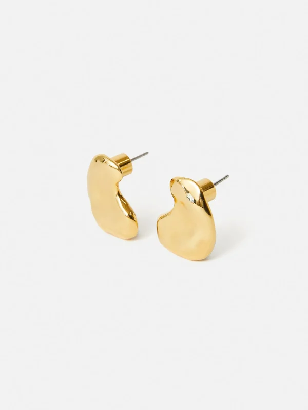 Jigsaw Molten Stud Earring