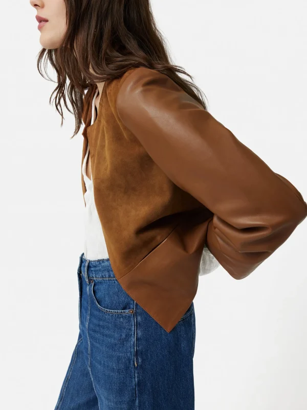 Jigsaw Nakoa Leather Mix Jacket