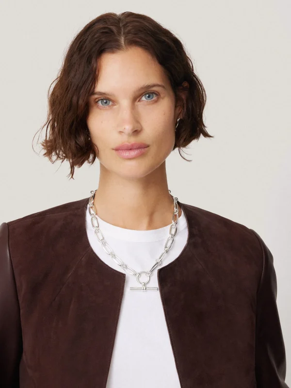 Jigsaw Nakoa Leather Mix Jacket