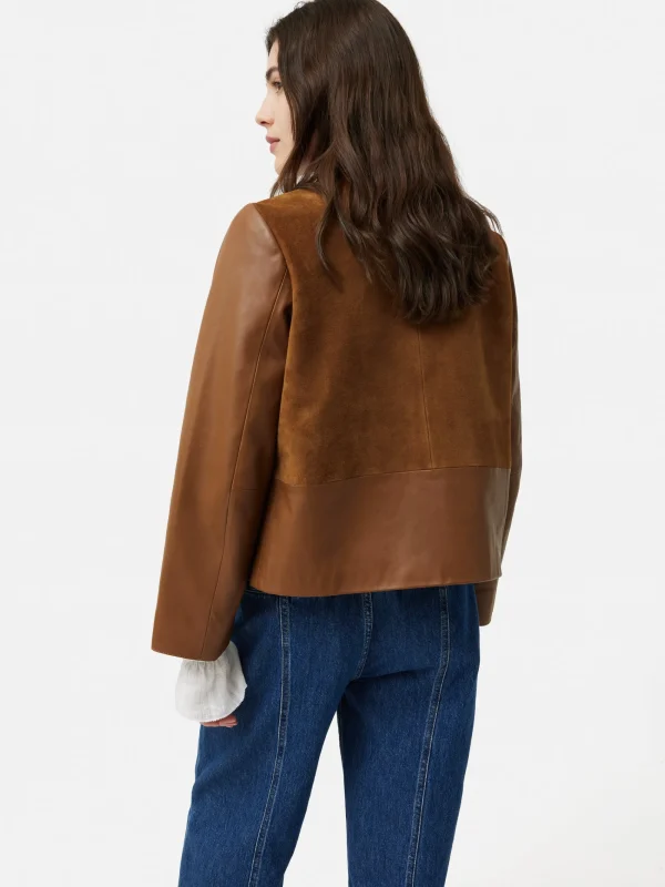 Jigsaw Nakoa Leather Mix Jacket