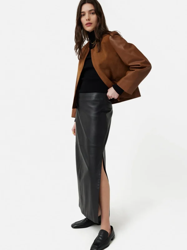 Jigsaw Nakoa Leather Mix Jacket