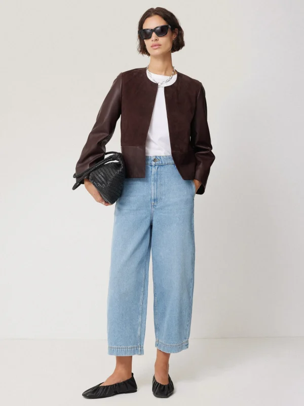 Jigsaw Nakoa Leather Mix Jacket