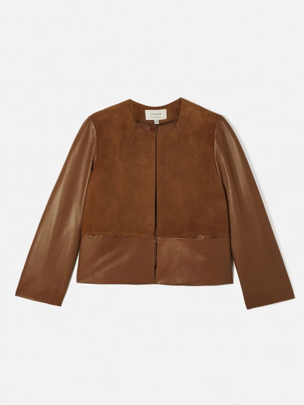 Jigsaw Nakoa Leather Mix Jacket