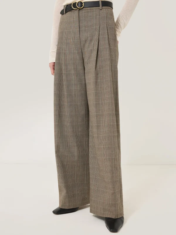 Jigsaw Nik Cotton Check Trouser