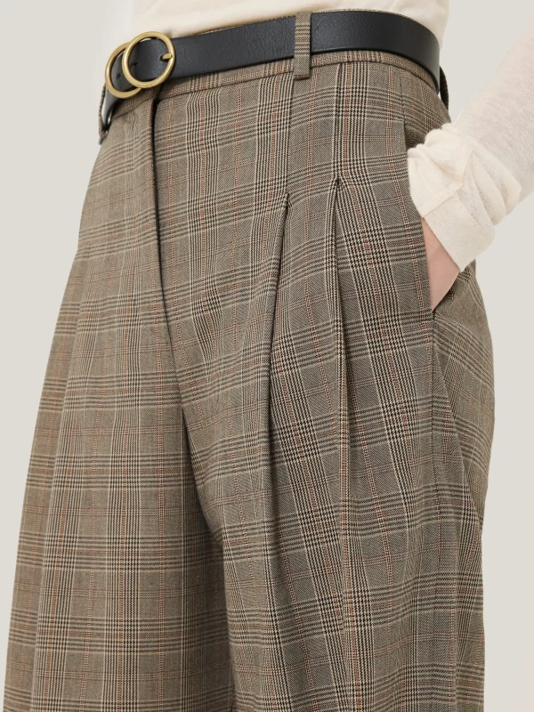 Jigsaw Nik Cotton Check Trouser