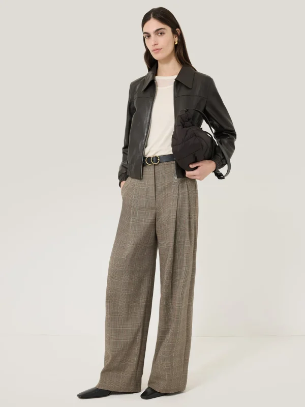 Jigsaw Nik Cotton Check Trouser