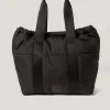 Jigsaw Nylon Quilted Drawstring Tote