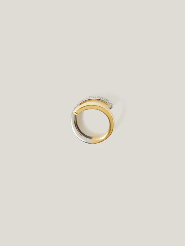 Jigsaw Pave Wrap Ring