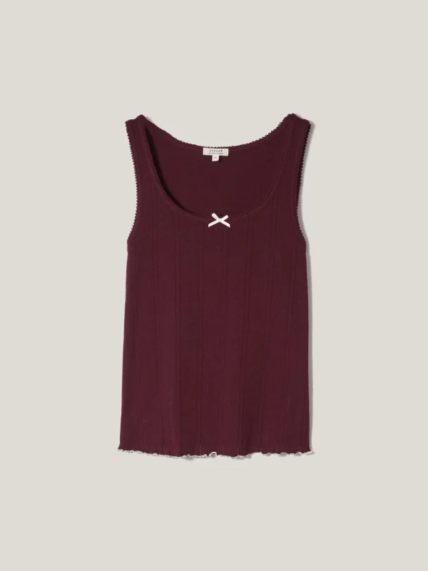 Jigsaw Pointelle Pyjama Vest Top