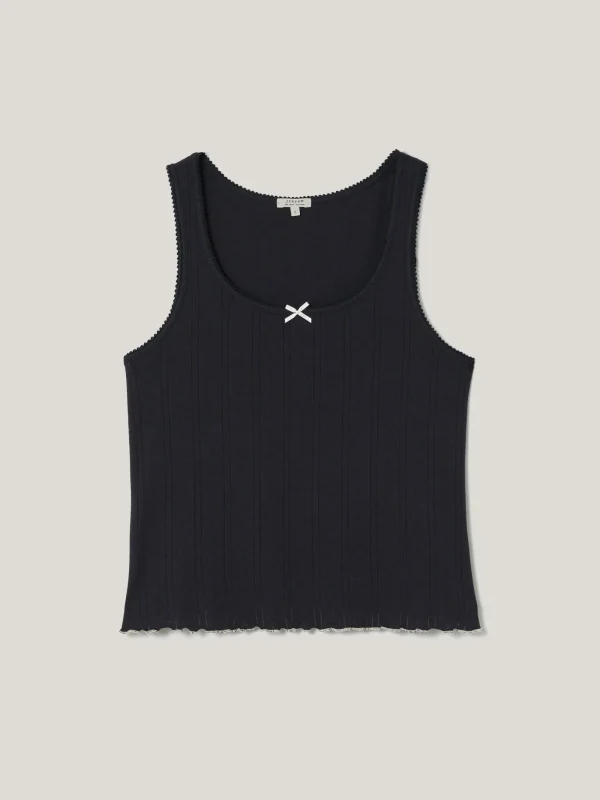 Jigsaw Pointelle Pyjama Vest Top