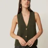 Jigsaw Pure Cotton Knitted Waistcoat