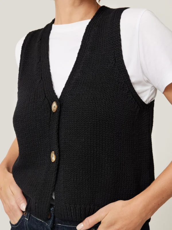 Jigsaw Pure Cotton Knitted Waistcoat