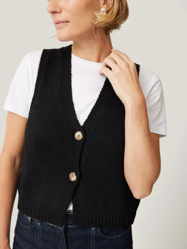Jigsaw Pure Cotton Knitted Waistcoat