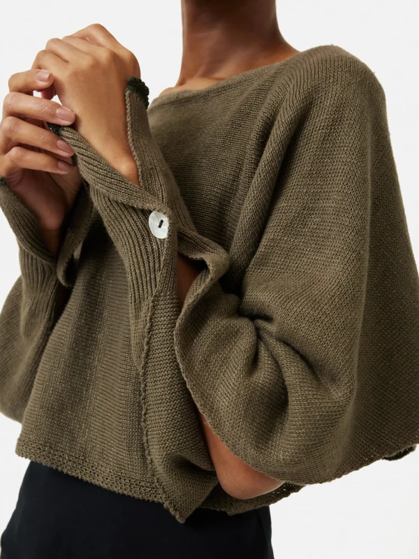 Jigsaw Pure Linen Poncho Sweater