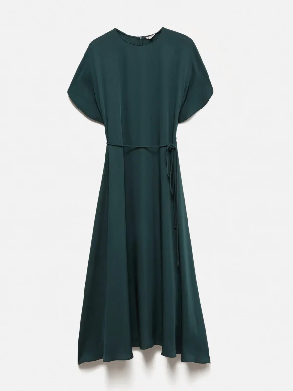 Jigsaw Pure Silk Drape Sleeve Dress