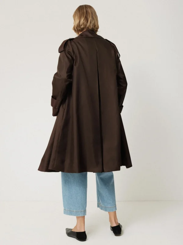 Jigsaw Pure Silk Trench Coat