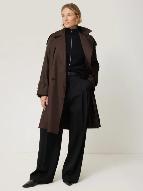 Jigsaw Pure Silk Trench Coat