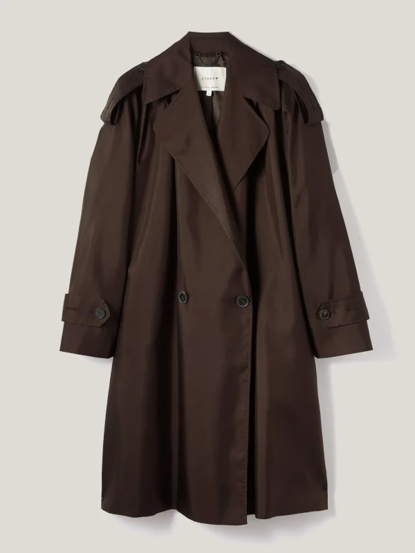 Jigsaw Pure Silk Trench Coat