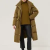 Jigsaw Relaxed Longline Puffer Coat