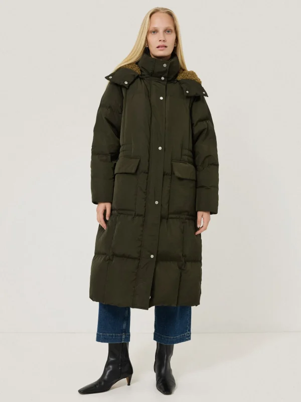 Jigsaw Relaxed Longline Puffer Coat