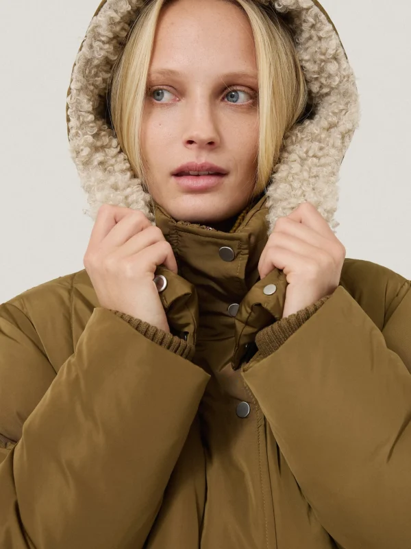 Jigsaw Relaxed Longline Puffer Coat