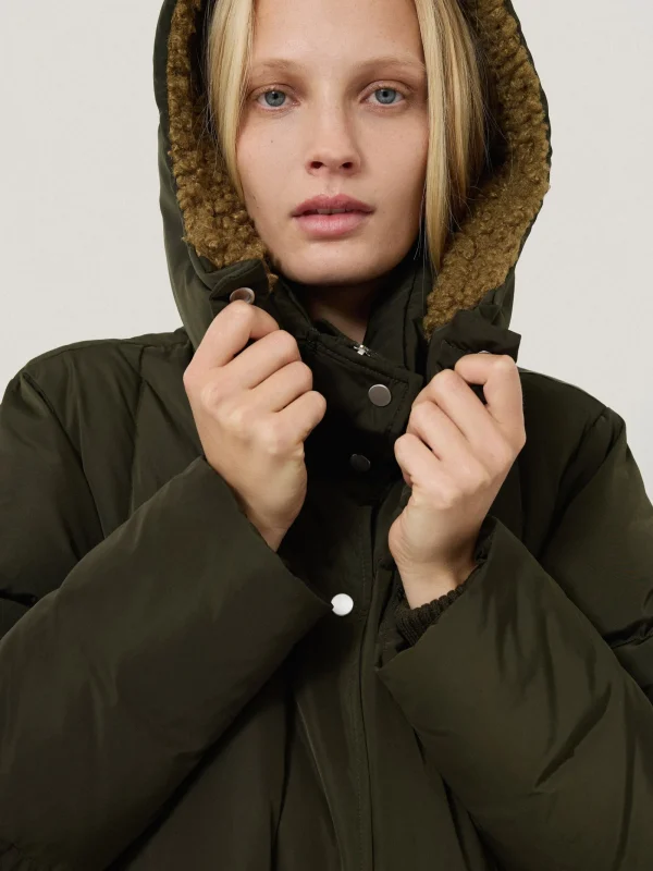 Jigsaw Relaxed Longline Puffer Coat