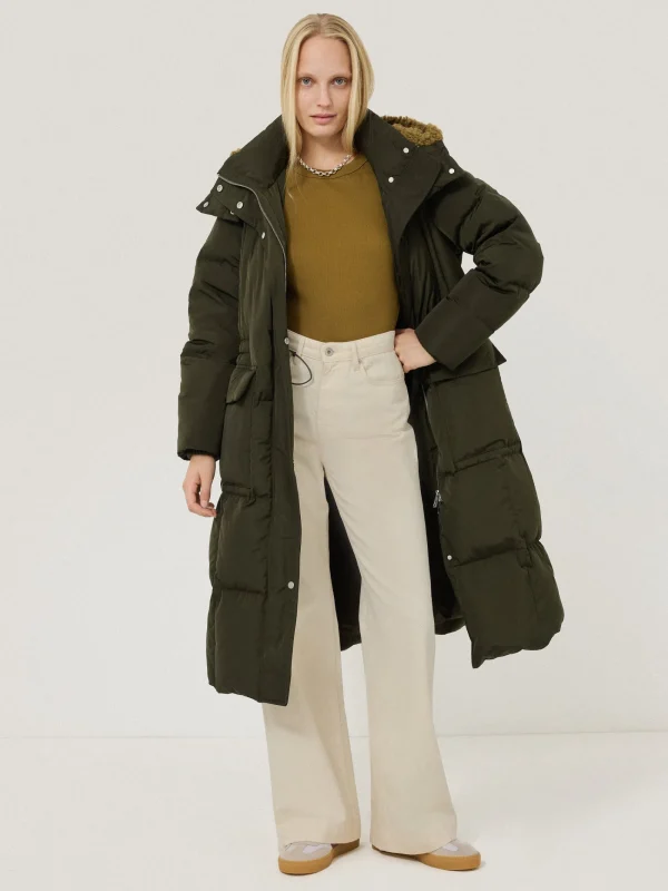 Jigsaw Relaxed Longline Puffer Coat