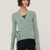 Jigsaw Ribbed Wrap Cardigan