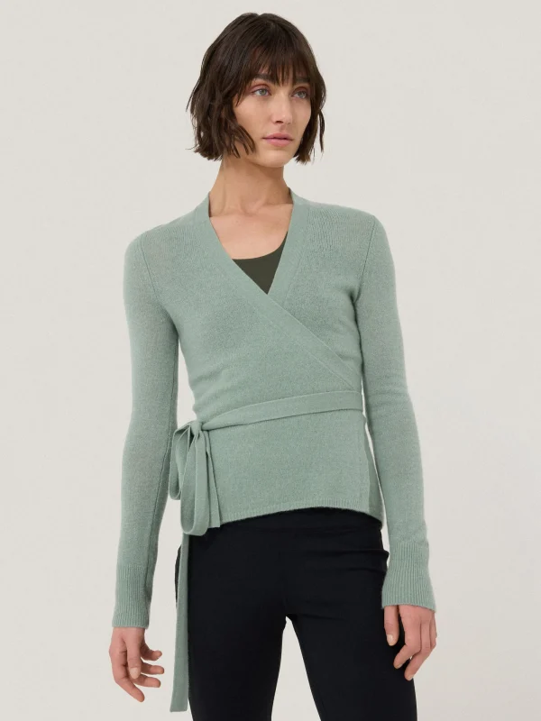 Jigsaw Ribbed Wrap Cardigan