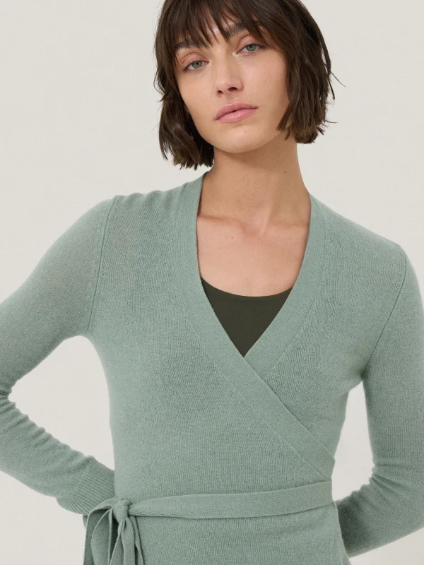 Jigsaw Ribbed Wrap Cardigan