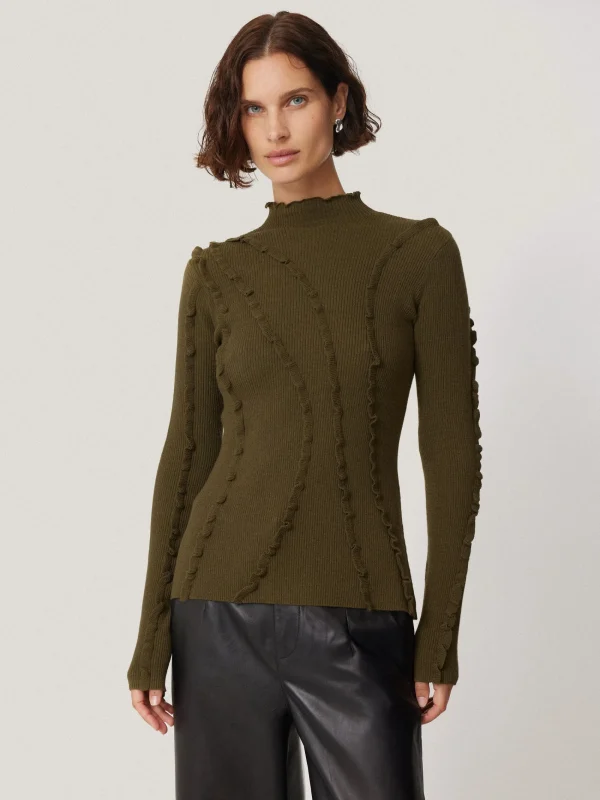 Jigsaw Ruffle Detail Jumper