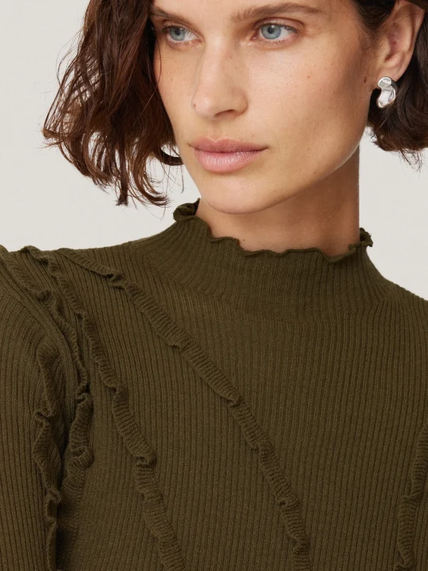 Jigsaw Ruffle Detail Jumper