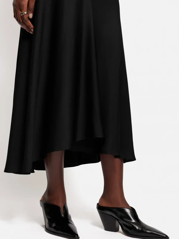 Jigsaw Satin Bias Asymmetric Skirt